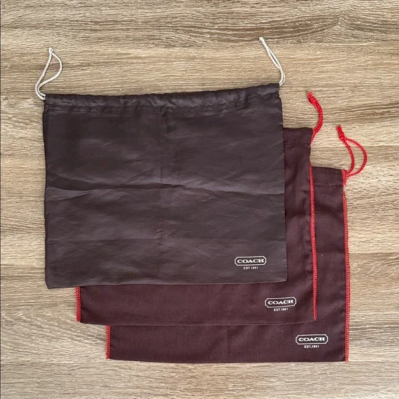 COACH Drawstring Dust Bags Lot of 3 - Picture 3 of 9